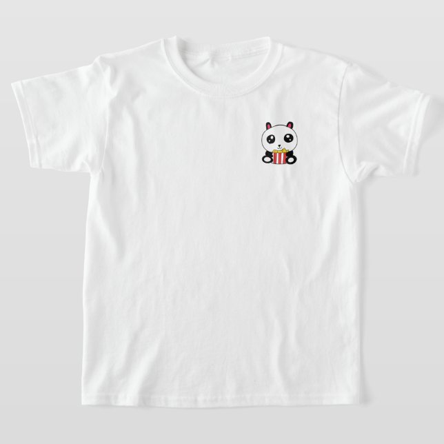 T-Shirt Popcorn Panda (Poser)