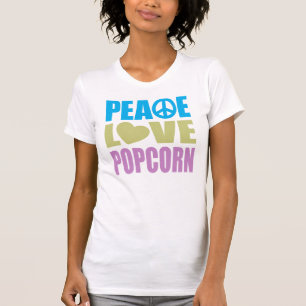 T-shirt Popcorn Peace Love