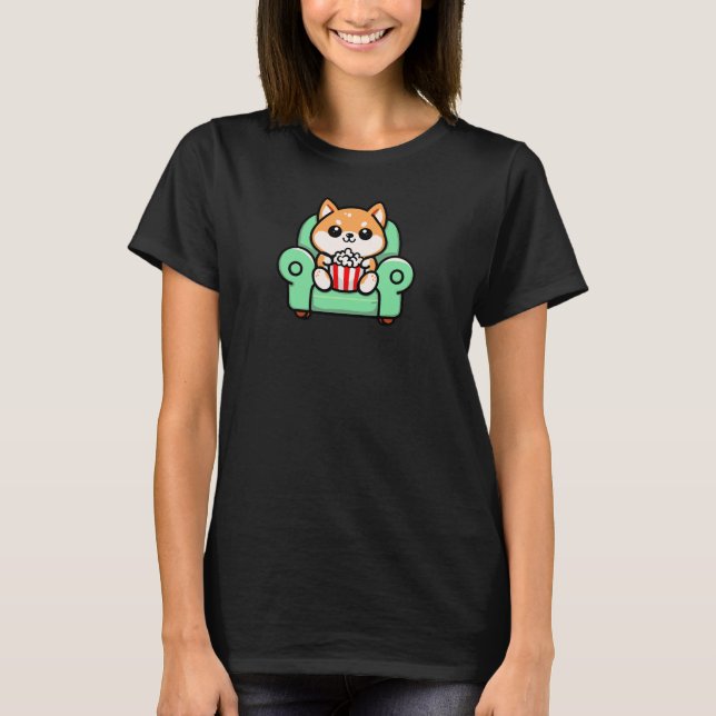 T-shirt Popcorn Pup (Devant)