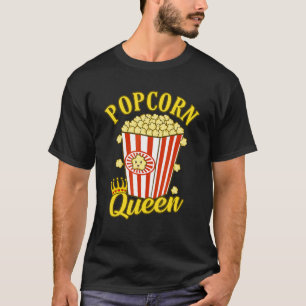 T-shirt Popcorn Queen Popcorns Alimentation de mangeur Gra