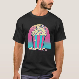 T-shirt Popcorn Vaporwave Rétroonde esthétique
