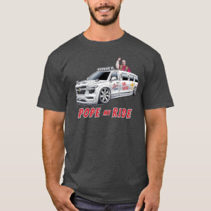 T-shirt Pope My Ride - Le Pape Leo dans Tricked Out