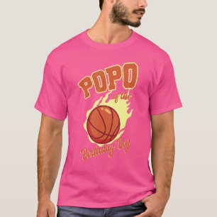 T-shirt Popo De L'Anniversaire Garçon Basketball Famille A