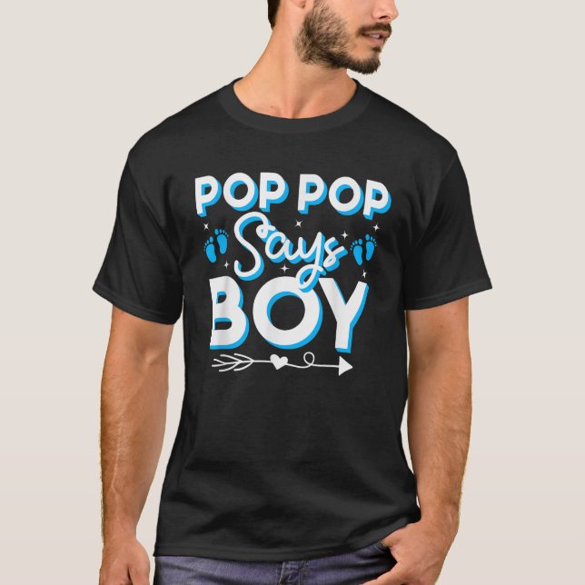 T-shirt Popo Pop Dit Garçon Genre Reveillez l'équipe de fa (Devant)