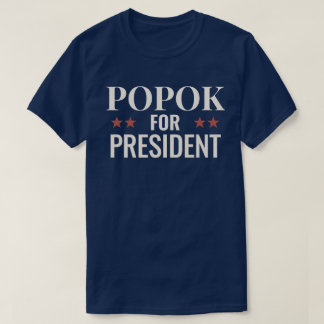 T-shirt Popok for President ★ Endorsed by Crispy Campaign