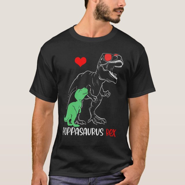 T-shirt Poppasaurus Daddy Rex Sensibilisation sur l'autism (Devant)