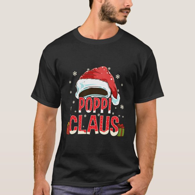 T-shirt Poppi Claus Group Cadeaux correspondants Famille N (Devant)