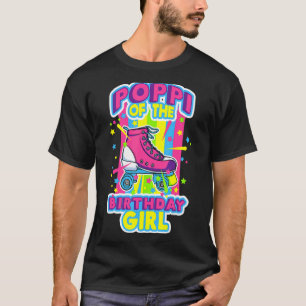 T-shirt Poppi De L'Anniversaire Fille Roller Patins Annive