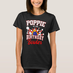 T-shirt Poppie De L'Anniversaire Bowler Anniversaire Bowli