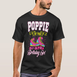 T-shirt Poppie De L'Anniversaire Fille Roller Patins Anniv