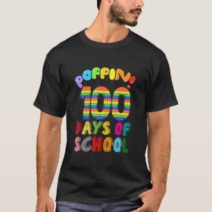 T-shirt Poppin 100 Jours De L'École Joyeux 100E Jour De L'