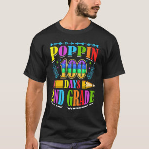 T-shirt Poppin 100 Jours Élève de 2e année d'école primair