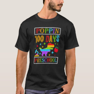 T-shirt Poppin 100 Jours Préscolaire Dinosaur Enfant Pépin