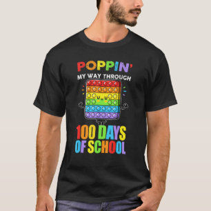 T-shirt Poppin My Way Through 100 Days 100th Day of School