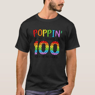 T-shirt Poppin My Way Through 100 Days of School 100th Day