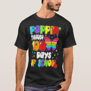 T-shirt Poppin Trough Papillon Fidget 100 Jours D'école 