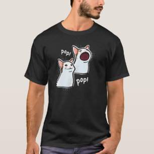 T-shirt Popping Cat Mème Pop Cat Mèmes de chats amusants P