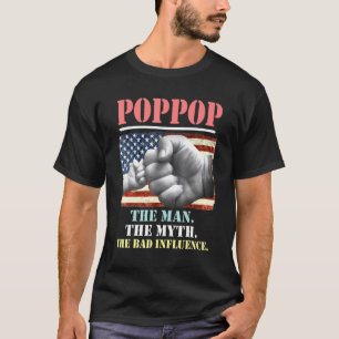 T-shirt Poppop L'Homme Le Mythe La Mauvaise Influence Amér