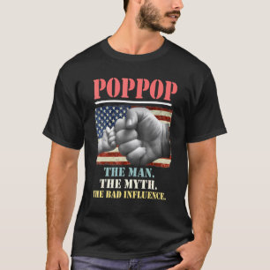 T-shirt Poppop L'Homme Le Mythe La Mauvaise Influence Amér