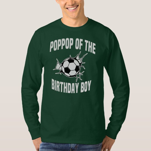 T-shirt Poppop of the Birthday Boy Soccer Team Bday Party (Devant)