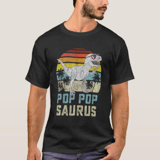 T-shirt Poppoppoppopsaurus T Rex Dinosaur Pop Pop Saurus F