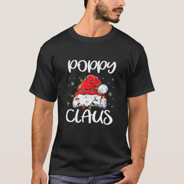 T-shirt Poppy Claus Pajama de Noël Famille Correspondant N (Devant)