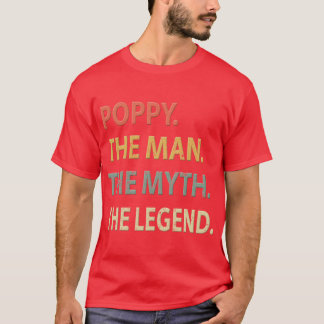 T-shirt Poppyhe Manhe Mythhe Legend vintage