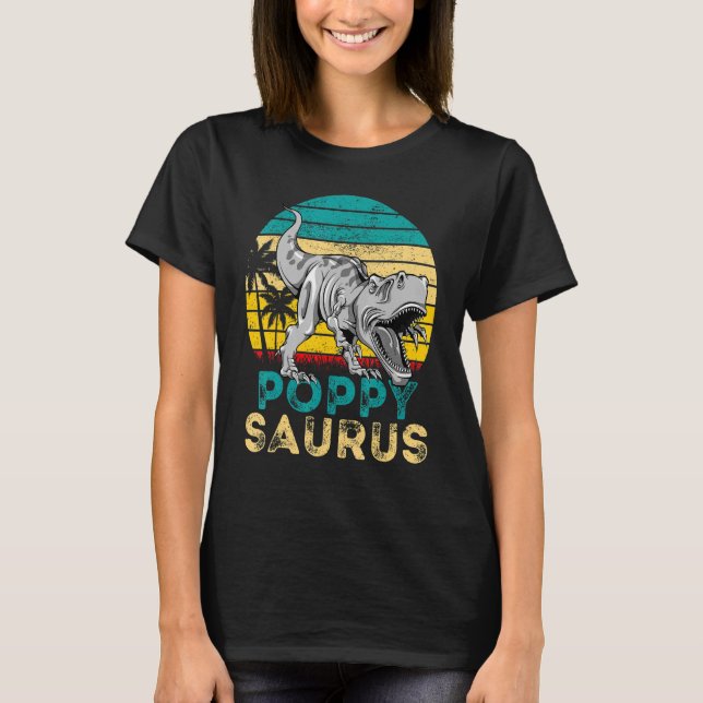 T-shirt Poppysaurus Rex Dinosaur Poppy Saurus Famille (Devant)