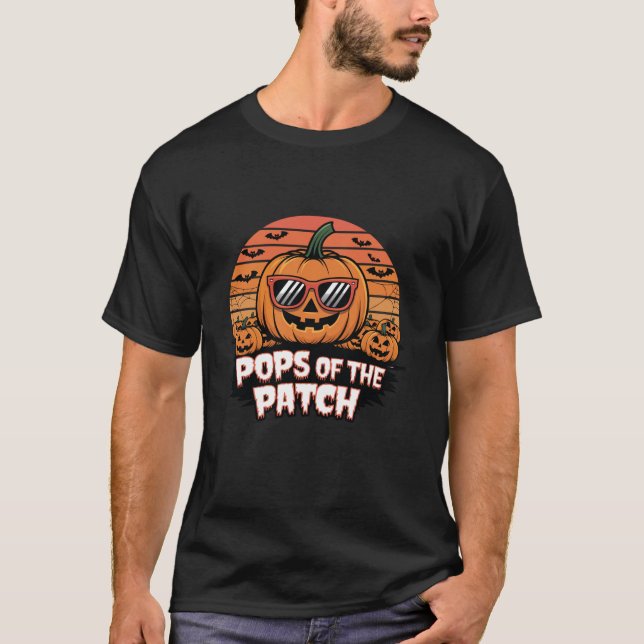 T-shirt Pops citrouilles Du Patch Parfait Famille Hallowee (Devant)