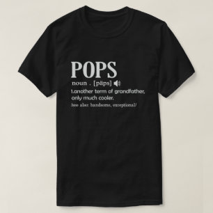 T-shirt Pops Définition Drôle Signification Cool Grand-Pèr