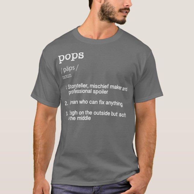 T-shirt Pops Définition    TFunny Cool cadeau cadeau cadea (Devant)