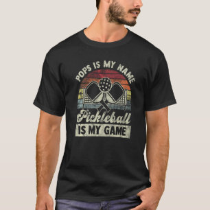 T-shirt Pops Est Mon Nom Pickleball Est Mon Jeu Pickleball