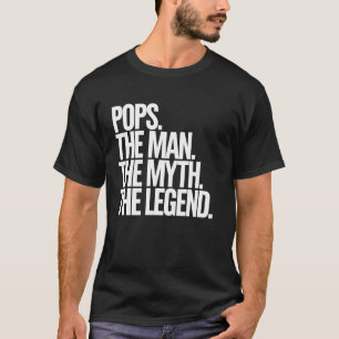 T-shirt Pops Man L'Homme Le Mythe Le Légendaire Papa Cadea