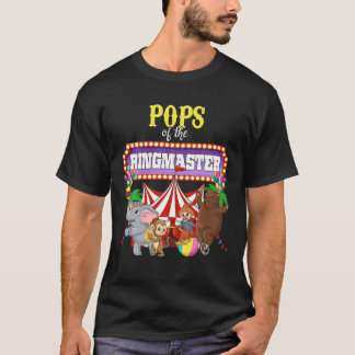 T-shirt Pops Of The Birthday Ringmaster Kids Circus Party