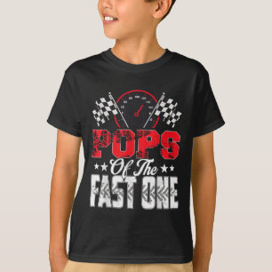 T-shirt Pops Of The Fast One Birthday 1st Race Car Family