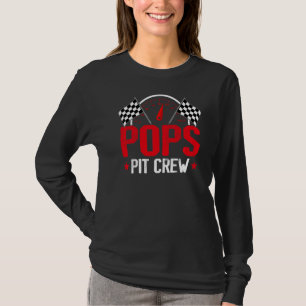 T-shirt Pops Pit Crew Race Car Anniversaire Fête Racine Fa