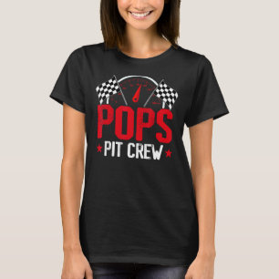 T-shirt Pops Pit Crew Race Car Anniversaire Fête Racine Fa
