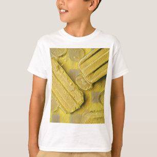 T-shirt popsicle à cône de crème glacée jaune