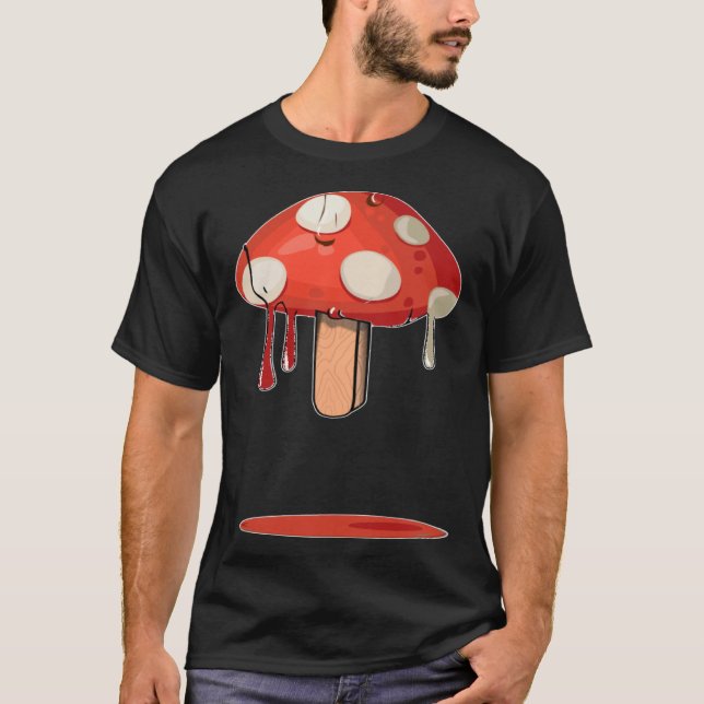 T-shirt Popsicle de champignons fondus (Devant)
