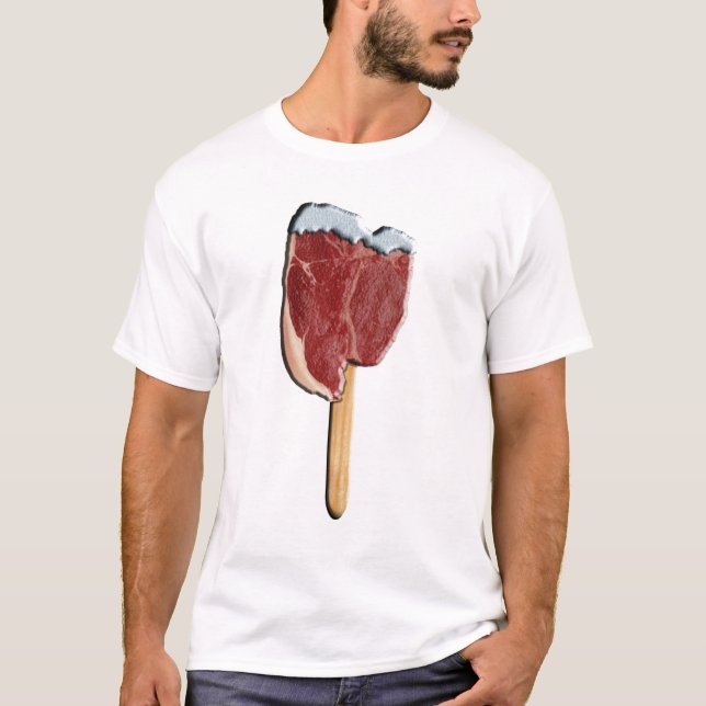 T-shirt Popsicle de viande (Devant)