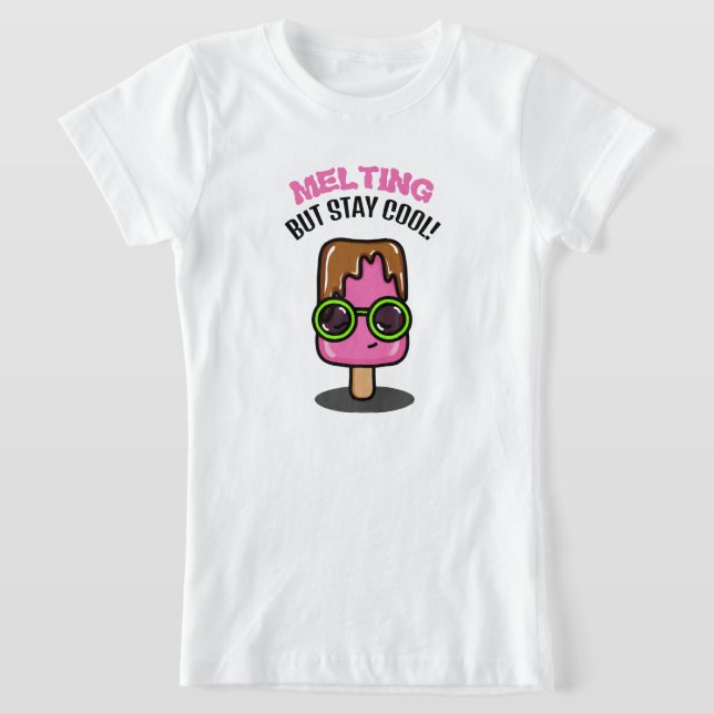 T-shirt Popsicle mignon pour fille (Poser)