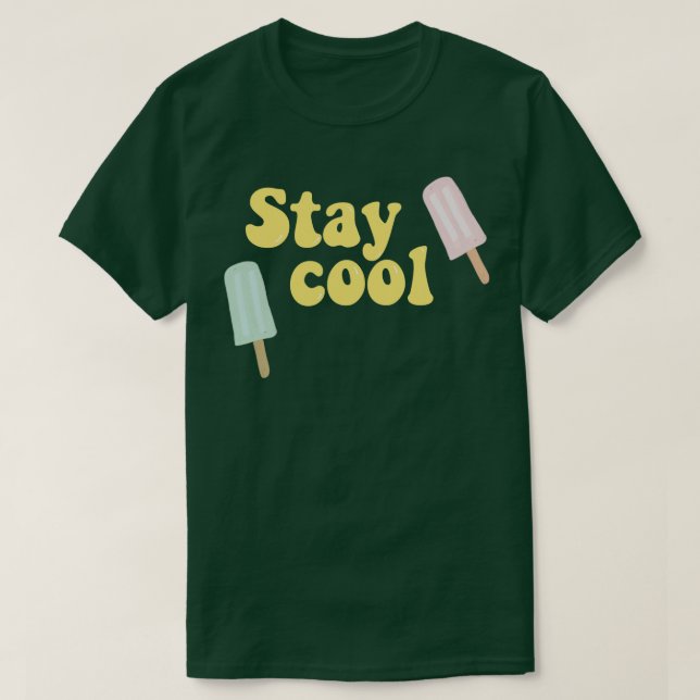 T-shirt Popsicle Stay cool été (Design devant)