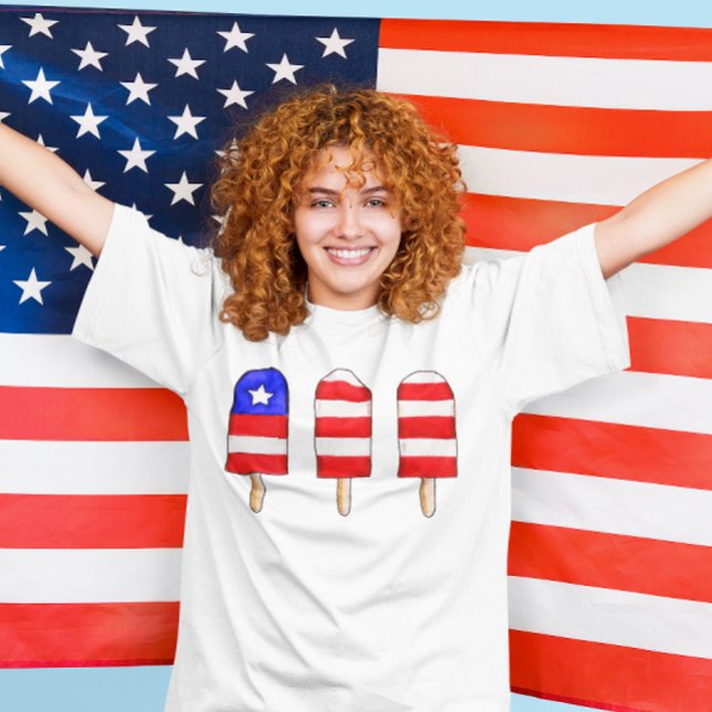 T-shirt Popsicles patriotiques (Créateur téléchargé)