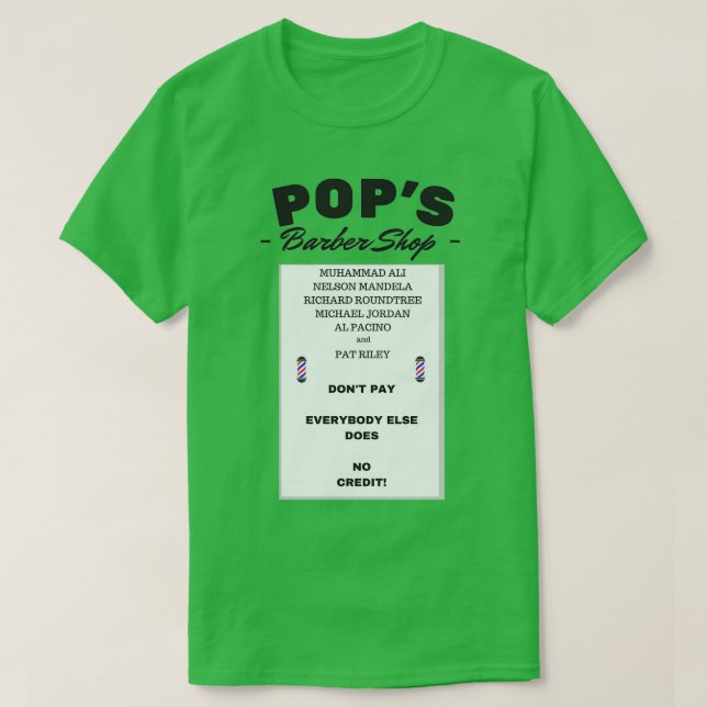 T-shirt Popx27s Barber Shop 4 (Design devant)