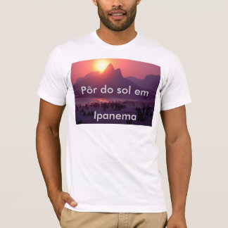 T-shirt Pôr font la fin de support Ipanema de solénoïde