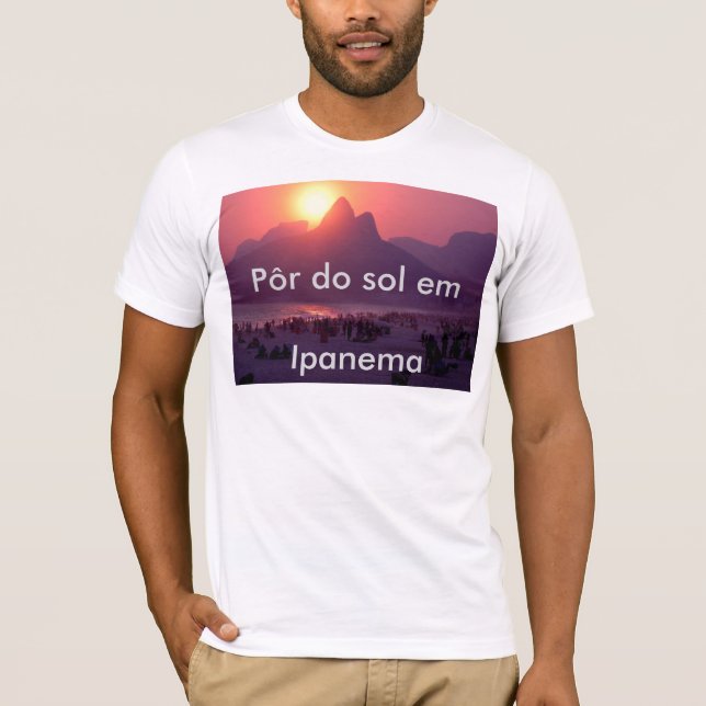 T-shirt Pôr font la fin de support Ipanema de solénoïde (Devant)