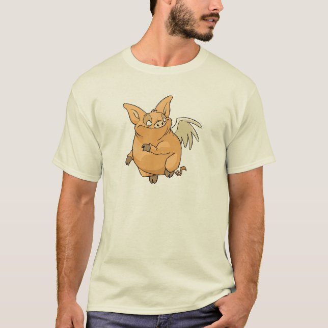 T-shirt Porc 1 de vol (Devant)