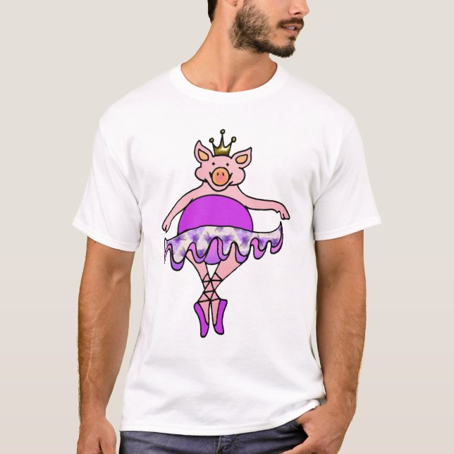 T-shirt Porc de danse dans le tutu (Devant)