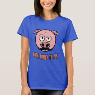 T-shirt Porc de moustache krouik-krouik sale à moi