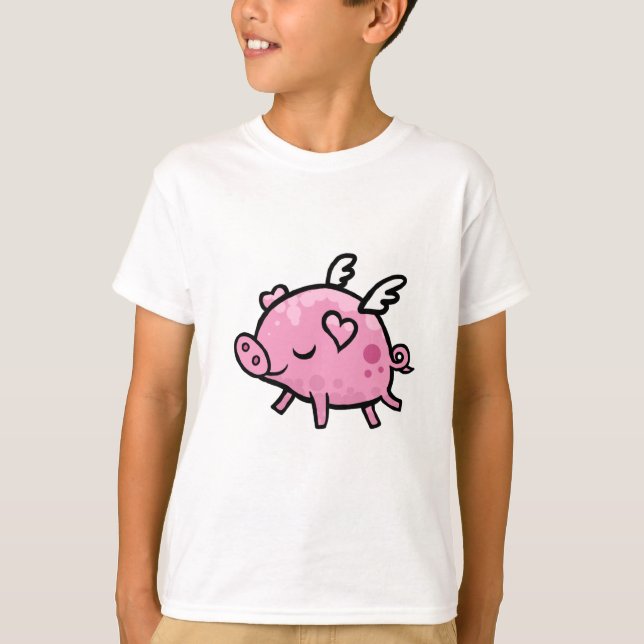 T-shirt Porc de vol de bande dessinée (Devant)